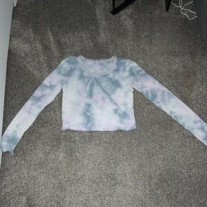 Tye dye, small American Eagle long sleeve crop top